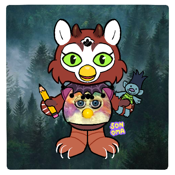 Closest thing to my fursona methinks?? Still need to make one ahh (made with sonomas fella maker)
